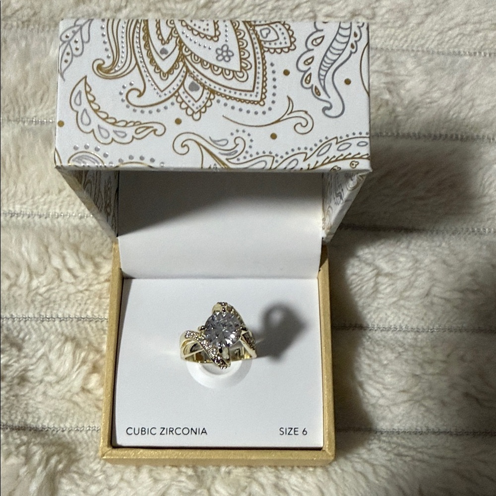 Charter Club Gold Cubic Zirconia Ring